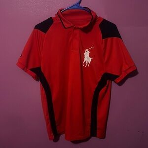 Vintage Ralph Lauren RLX US Open Tennis 2006 Red Polo Shirt Men’s Size M
